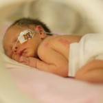 Zoe in the incubator