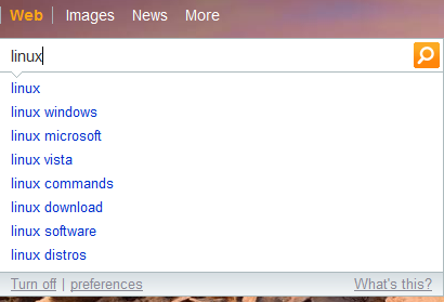 Bing Linux Suggestions