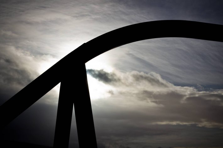 Steel silhouette - Ballycastle - photo by Alex Leonard