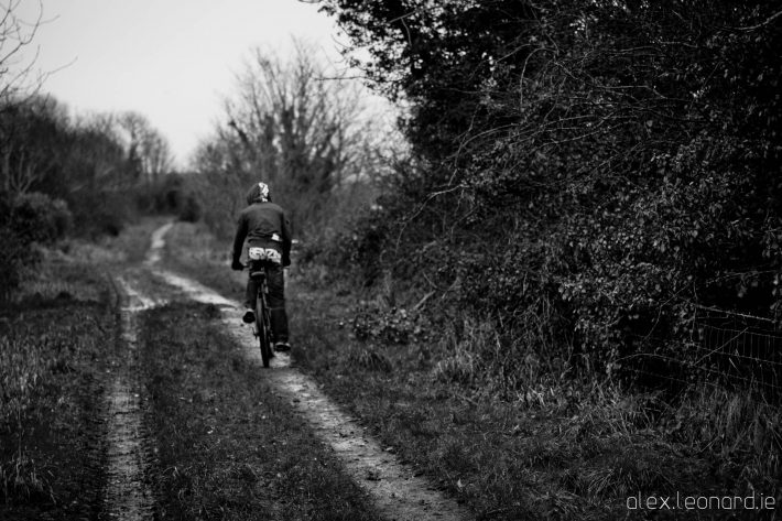 Cyclist on the trail - Ballycastle - A photo by Alex Leonard