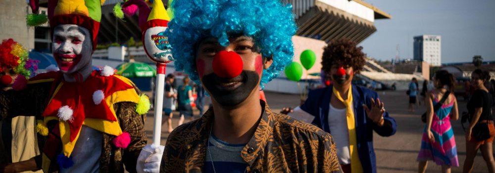 Khmer clowns - A photo by Alex Leonard