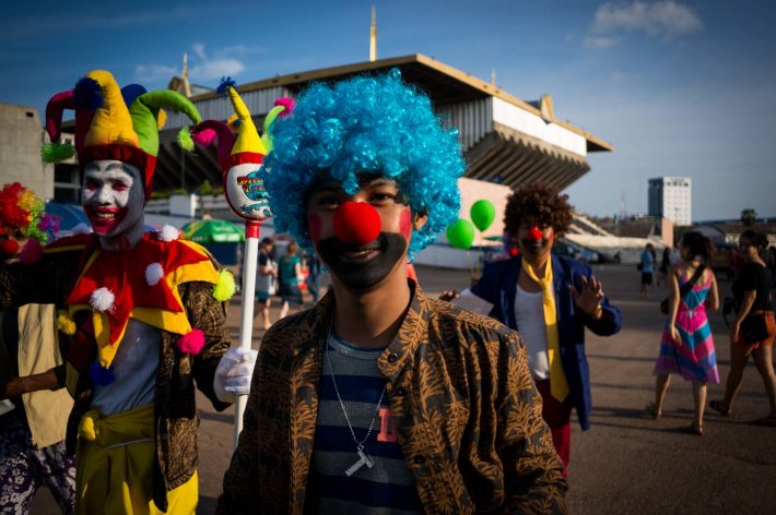 Khmer clowns - A photo by Alex Leonard