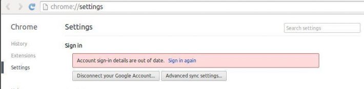 Google Chrome requesting sign-in over and over
